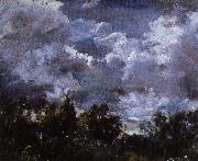 John Constable, en studie av himmel och trad
